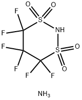 铵N,N-六氟-1,3-二磺酰亚胺 结构式