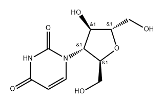 2,5-Anhydro-3-deoxy-3-(3,4-dihydro-2,4-dioxo-1(2H)-pyriMidinyl)-L-Mannitol 结构式