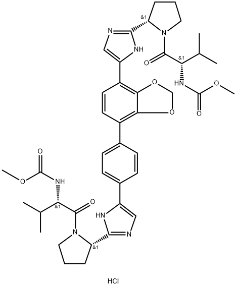 化合物COBLOPASVIR DIHYDROCHLORID 结构式