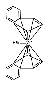 溴化双(茚基)钒 结构式