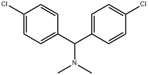 1,1-bis(4-chlorophenyl)-N,N-dimethylmethanamine 结构式