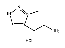 2-(3-methyl-1H-pyrazol-4-yl)ethan-1-amine dihydrochloride 结构式