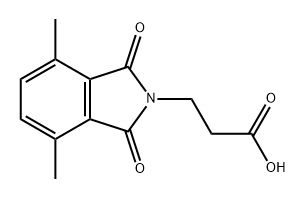 3-(4,7-二甲基-1,3-二氧代异吲哚啉-2-基)丙酸 结构式
