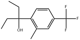 α,α-Diethyl-2-methyl-4-(trifluoromethyl)benzenemethanol 结构式