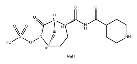 SULFURIC ACID, MONO[(1R,2S,5R)-7-OXO-2-[[(4- PIPERIDINYLCARBONYL)AMINO]CARBONYL]-1,6- DIAZABICYCLO[3 结构式