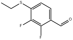 4-(ethylthio)-2,3-difluorobenzaldehyde 结构式