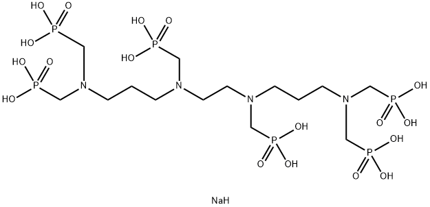 Phosphonic acid, 1,2-ethanediylbis(phosphonomethyl)imino-3,1-propanediylnitrilobis(methylene)tetrakis-, sodium salt 结构式