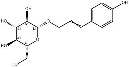 3-(4-Hydroxyphenyl)-2-propenyl β-D-glucopyranoside 结构式