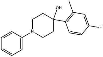 4-(4-Fluoro-2-methylphenyl)-1-phenyl-4-piperidinol 结构式