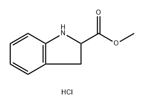 吲哚-2-羧酸甲酯盐酸盐 结构式