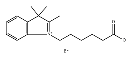 3H-吲哚鎓,1-(5-羧基戊基)-2,3,3-三甲基-,内盐,溴化物 结构式