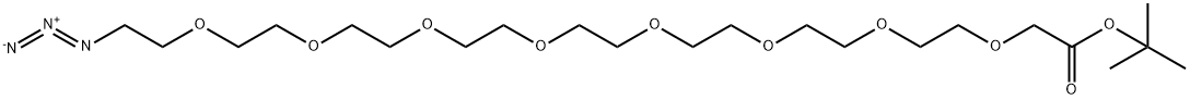 叠氮-八聚乙二醇-叔丁酯 结构式