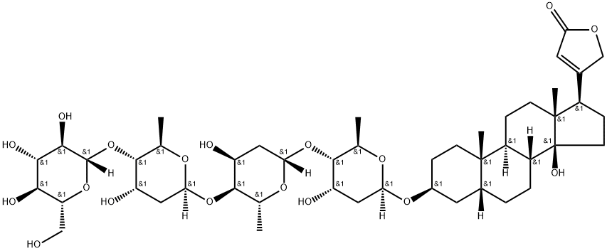 紫花洋地黄苷A 结构式