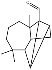 1,2,4-Methenoazulene-1(2H)-carboxaldehyde, octahydro-5,5,8a-trimethyl-, (1R,2S,3aR,4R,8aS,9S)-rel- 结构式