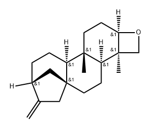 Kaur-16-ene, 3,18-epoxy-, (3α,4α)- (9CI) 结构式