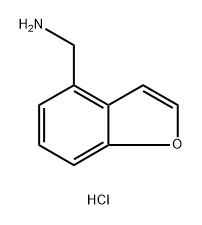 (1-benzofuran-4-yl)methanamine hydrochloride 结构式