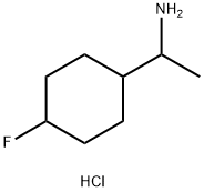 1-(4-fluorocyclohexyl)ethan-1-amine hydrochloride 结构式