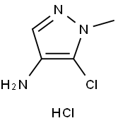 5-氯-1-甲基-1H-吡唑-4-胺盐酸盐 结构式