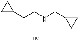 (2-cyclopropylethyl)(cyclopropylmethyl)amine hydrochloride 结构式