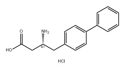 R-3-氨基-4-(4'-联苯基)-丁酸.盐酸盐 结构式