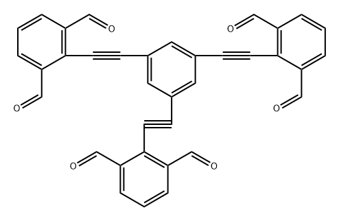 2,2',2''-(苯-1,3,5-三(乙炔-2,1-二))三异苯甲醛 结构式