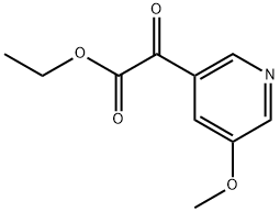 Ethyl 5-methoxy-α-oxo-3-pyridineacetate 结构式