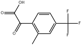 2-Methyl-α-oxo-4-(trifluoromethyl)benzeneacetic acid 结构式