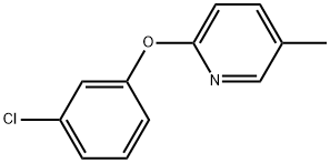 2-(3-Chlorophenoxy)-5-methylpyridine 结构式