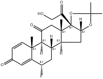 11-酮氟尼缩松 结构式