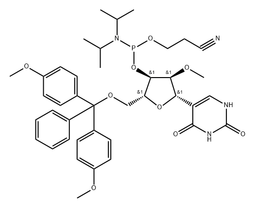 DMT-2'-OME-PSEUDOURIDINE 结构式