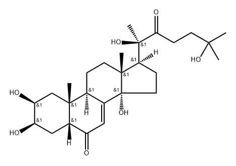 22-羰基-Β-蜕皮甾酮 结构式