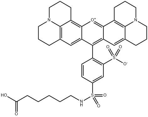 TEXAS 红-X,酸 结构式