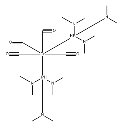 Chromium, tetracarbonylbis(hexamethylphosphorous triamide)- 结构式