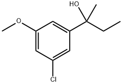 2-(3-chloro-5-methoxyphenyl)butan-2-ol 结构式