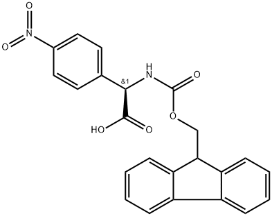 Fmoc-D-Phg(4-NO2)-OH 结构式