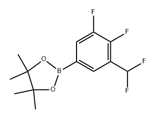 2-(3-(二氟甲基)-4,5-二氟苯基)-4,4,5,5-四甲基-1,3,2-二氧硼烷 结构式