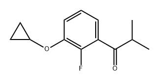 1-(3-cyclopropoxy-2-fluorophenyl)-2-methylpropan-1-one 结构式