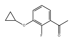 1-(3-cyclopropoxy-2-fluorophenyl)ethan-1-one 结构式