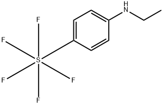 Sulfur, [4-(ethylamino)phenyl]pentafluoro-, (OC-6-21)- 结构式