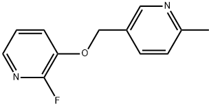 2-Fluoro-3-[(6-methyl-3-pyridinyl)methoxy]pyridine 结构式