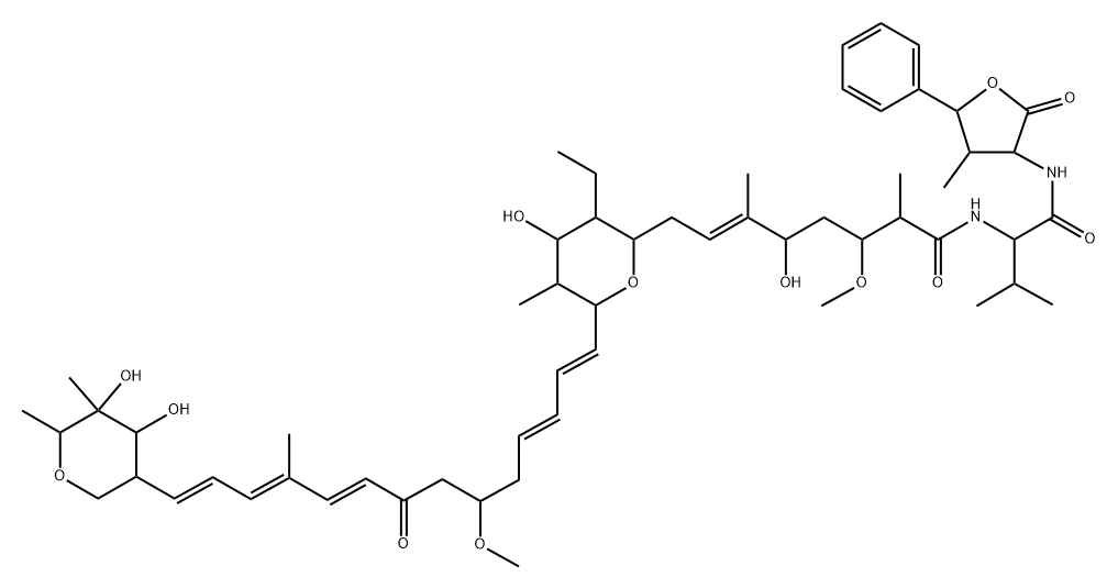 共生霉素 B 结构式