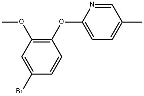2-(4-Bromo-2-methoxyphenoxy)-5-methylpyridine 结构式