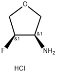 (3R,4R)-4-氟四氢呋喃-3-胺盐酸 结构式