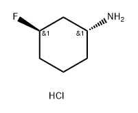 (1R,3R)-3-氟环己烷-1-胺盐酸盐 结构式