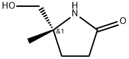 (R)-5-(羟甲基)-5-甲基吡咯烷-2-酮 结构式