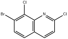 7-溴-2,8-二氯喹啉 结构式