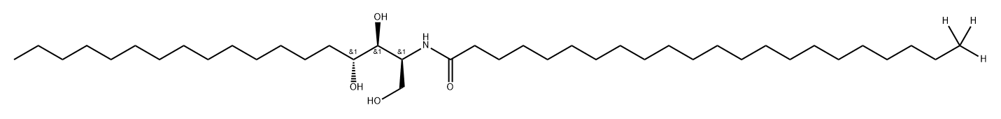 C22植物神经酰胺-D3(T18:0/22:0-D3) 结构式