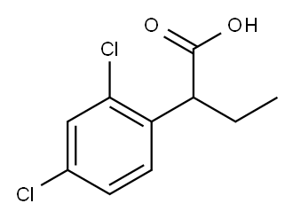 Benzeneacetic acid, 2,4-dichloro-α-ethyl- 结构式