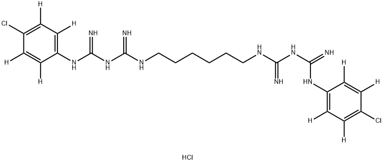 CHLORHEXIDINE-D8 HCL 结构式