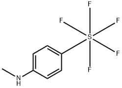 4-(甲氨基)苯基五氟化硫 结构式